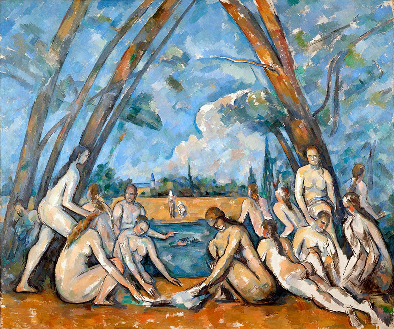 Paul Cezanne The Large Bathers 1906 Fine Art Glicée Etsy