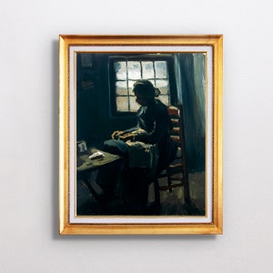 Vincent van Gogh - Woman sewing - Fine Art Glicée - 1885 - SKU - 0004