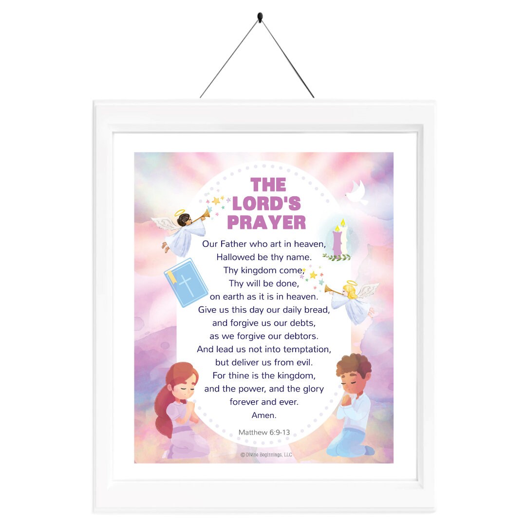 The Lord's Prayer Wall Art Etsy