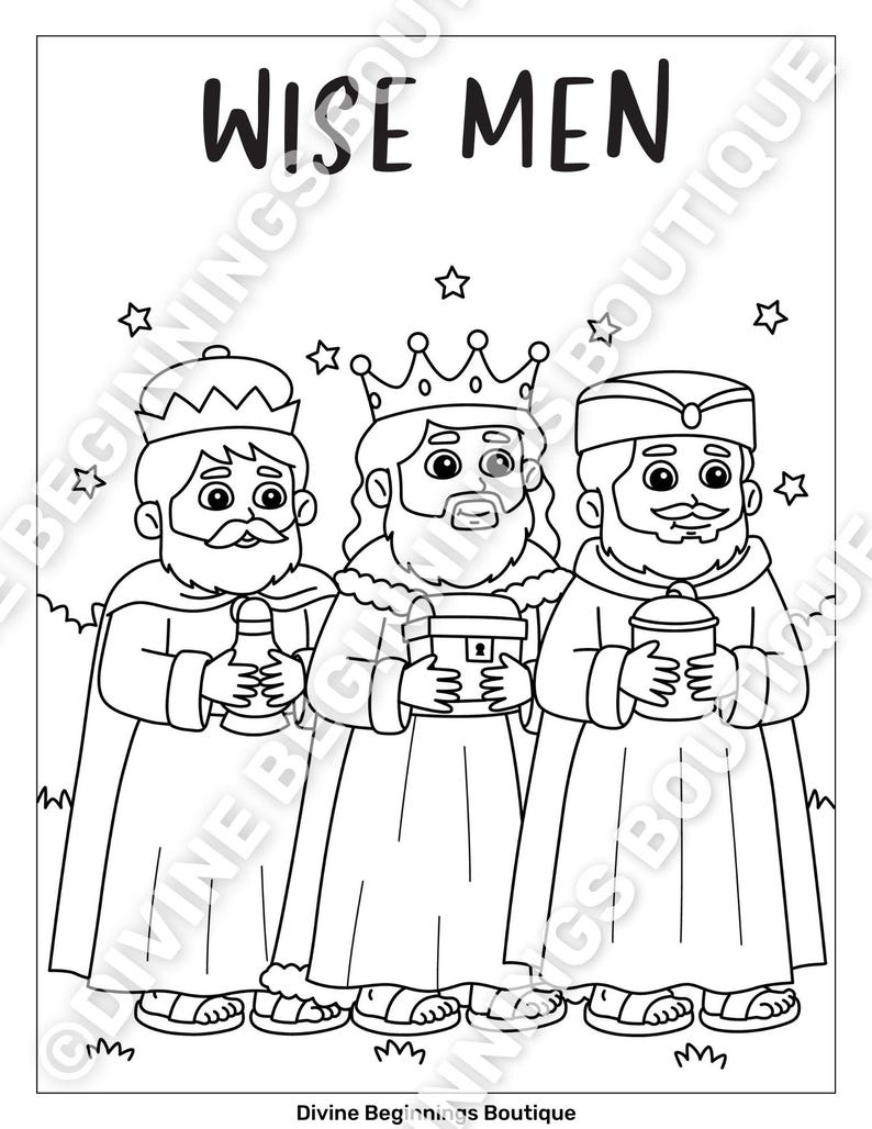 Biblical Characters Coloring Sheets 10 Faith-filled Pages downloadable ...