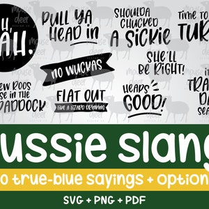 Aussie Slang SVG Pack!  - Cricut SVG - Silhouette File - Cricut Files - Silhouette Download - Cricut Download