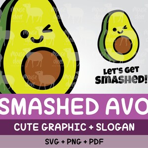 Smashed Avo - Cricut SVG - Silhouette Datei - Cricut Dateien - Silhouette Download - Cricut Download