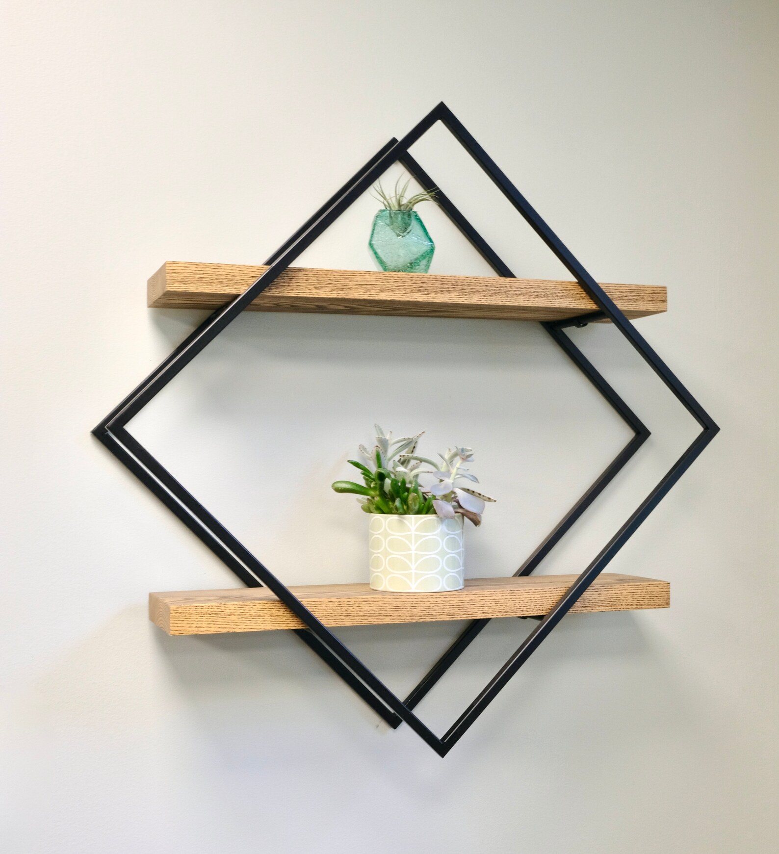 Modern Diamond Shelf Wall Shelf Free Shipping Modern Etsy