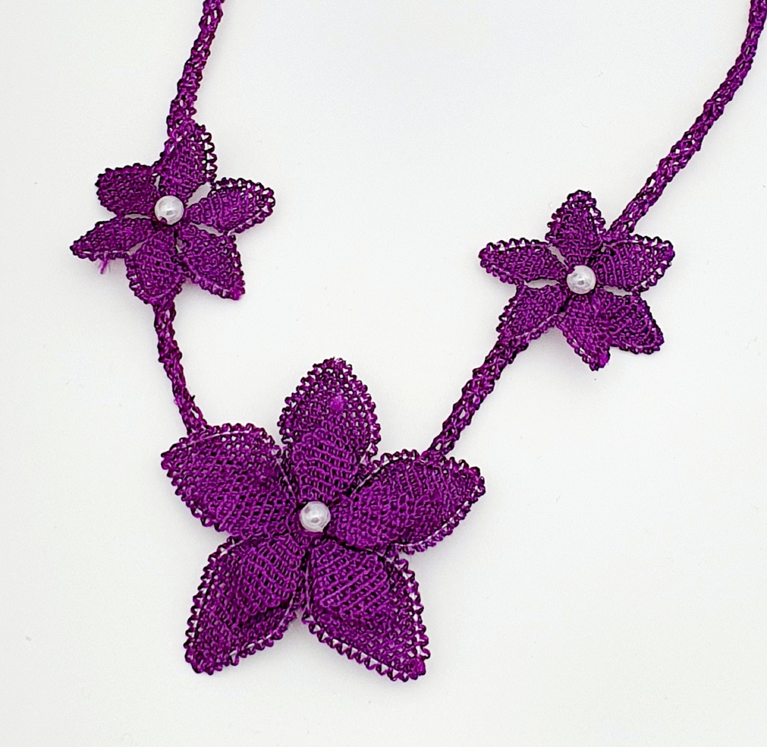 Handmade Turkish Needle Lace Necklaces Gift Needle Lace Etsy