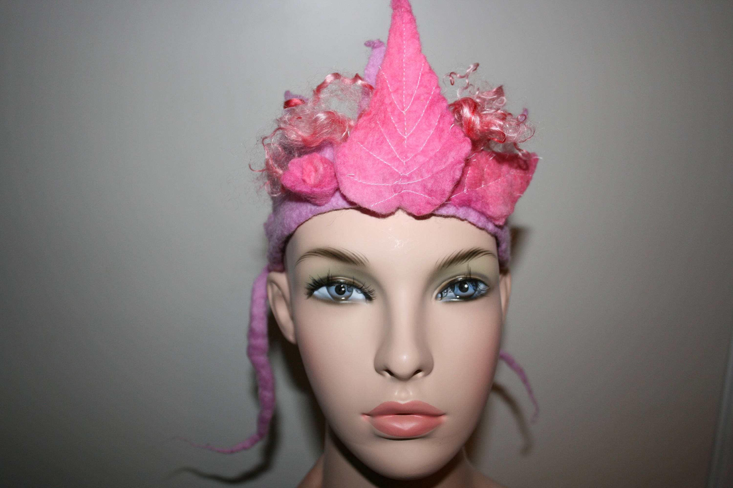 Felted Woodland Crown. Head Band. Headwear. Leaves, and  display picture 3
