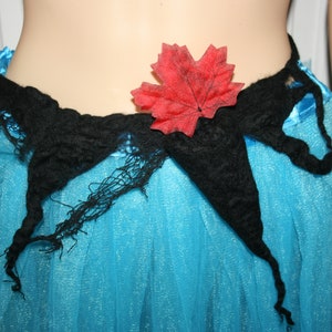 Felted Witch Spells Pouch Bag Belt. Beautiful Woodland Pixie Fairy Felt. OOAK Wearable Art. Ready to send. Halloween.