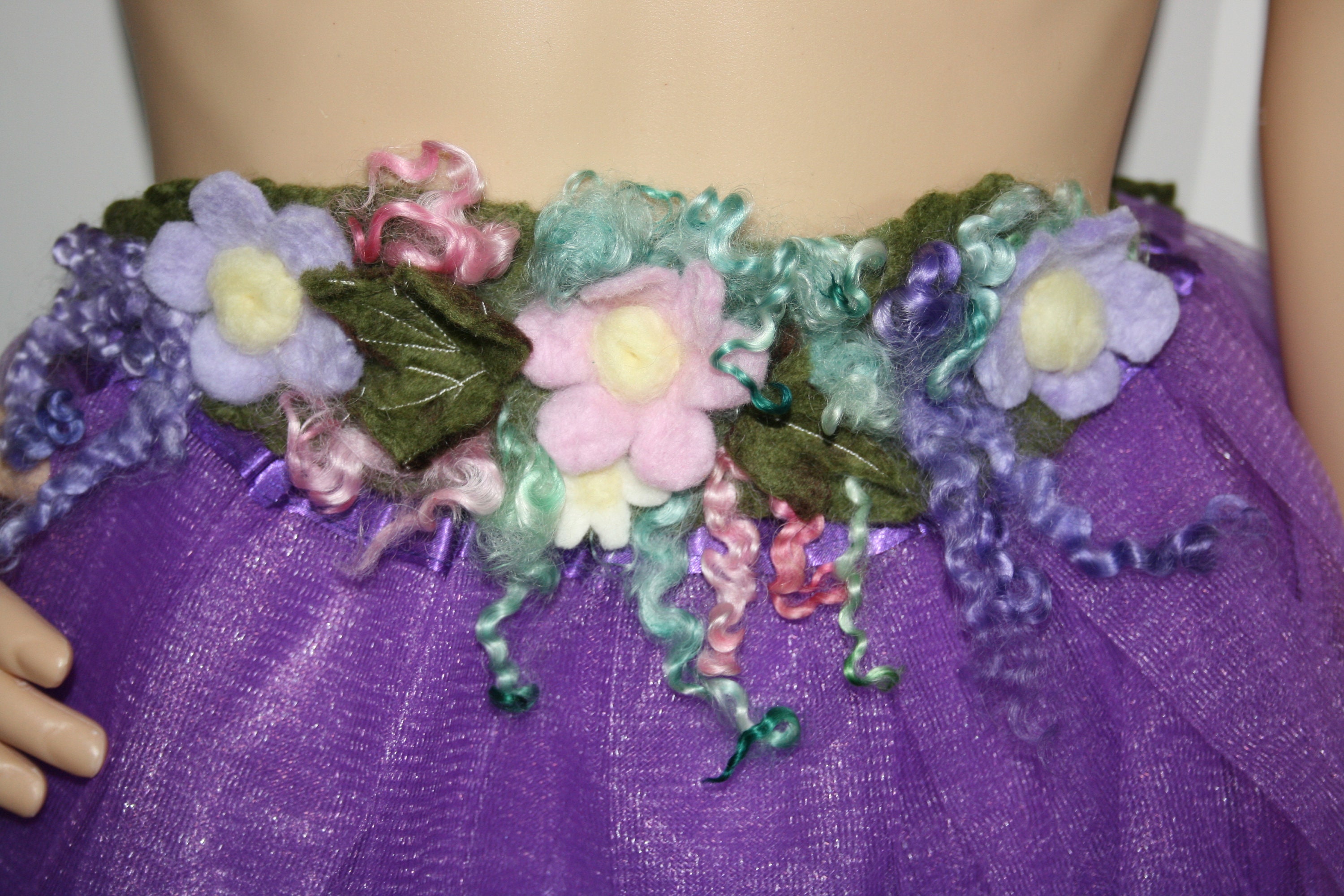 Beautiful Woodland Fairytale Flower Pixie Fairy Felt Belt  display picture 1
