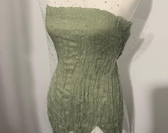 Dew Drop Fairy Enchanting Forest Embellished Ethereal Outfit! Fairy Tale  Textile Art to Wear Dress. Light and Fairy Dress Overlay. OOAK. - Etsy