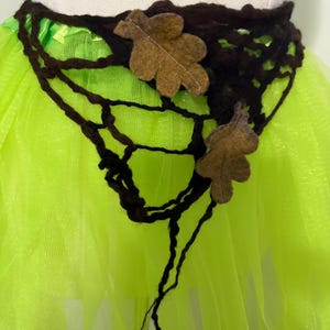 Beautiful Woodland Fairy tale Pixie Fairy Felted Belt with Toadstools. Leaves, vines Roots. OOAK Wearable Art. Romantic Woodland.