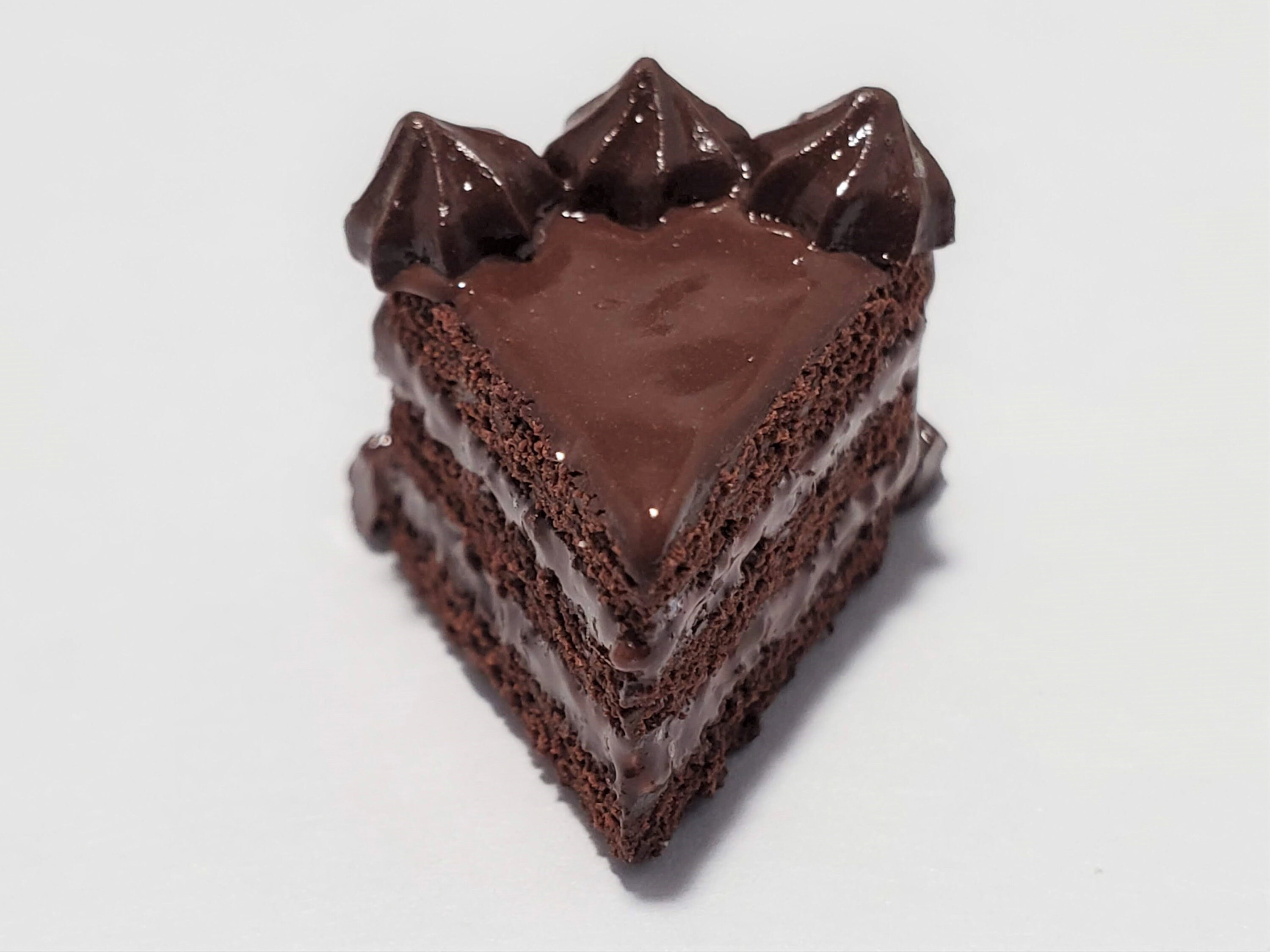 Encanto de rebanada de pastel de chocolate decadente encanto - Etsy España