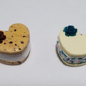 Ice Cream Sandwich Pendant, Polymer Clay Food, Polymer Clay Charm, Polymer Clay Stitch Marker, Polymer Clay Jewelry,  Miniature Food Jewelry