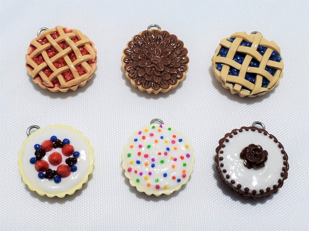 Pie Charm Polymer Clay Food Polymer Clay Charm Polymer Clay Etsy