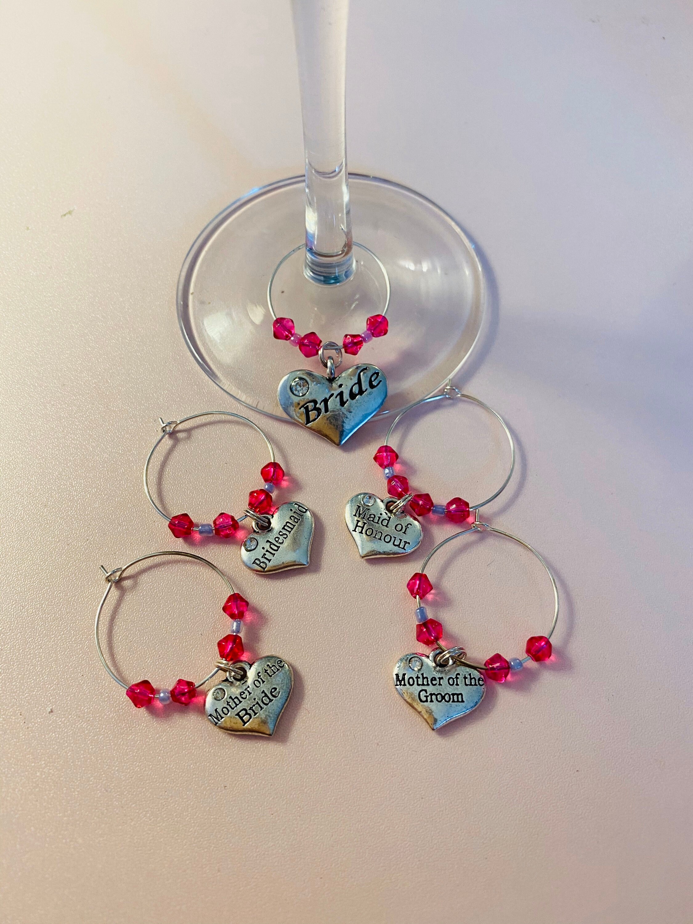 Hen party wine glass charms / hen party gift bag favours Etsy