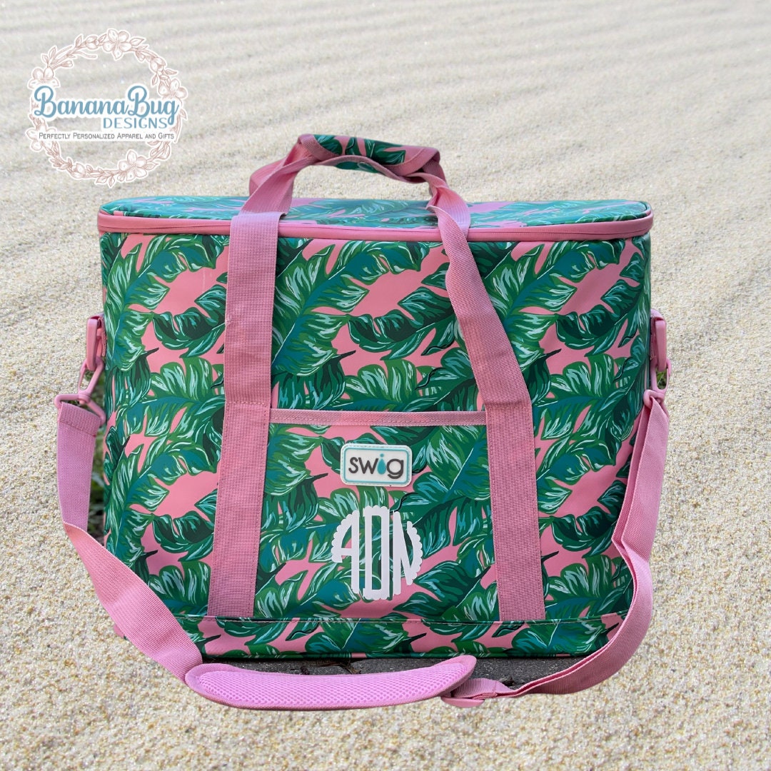 Swig Life Family Cooler Lightweight, Soft Insulated Beach Bag, Palm Spring