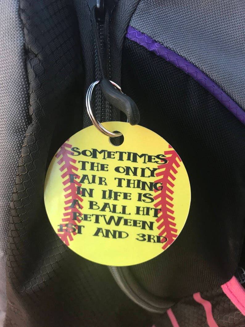 Monogrammed Baseball keychainmonogrammed softball Etsy