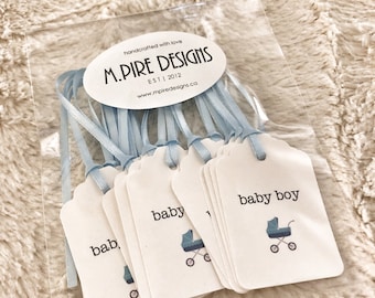 Étiquettes de faveur de bébé garçon, étiquettes de faveur de bébé garçon, étiquettes de douche de bébé, étiquettes de faveur de douche de bébé, étiquettes de faveur de fête, étiquettes de fête, étiquettes de cadeau, étiquettes
