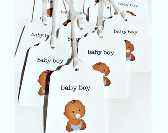 Baby Boy Tags, Baby Boy Favor Tags, Baby Shower Tags, Baby Shower Favor Tags, Party Favor Tags, Party Tags, Gift Tags, Tags