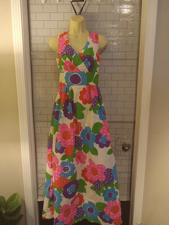 VTG Floral Maxi Dress Malia Honolulu