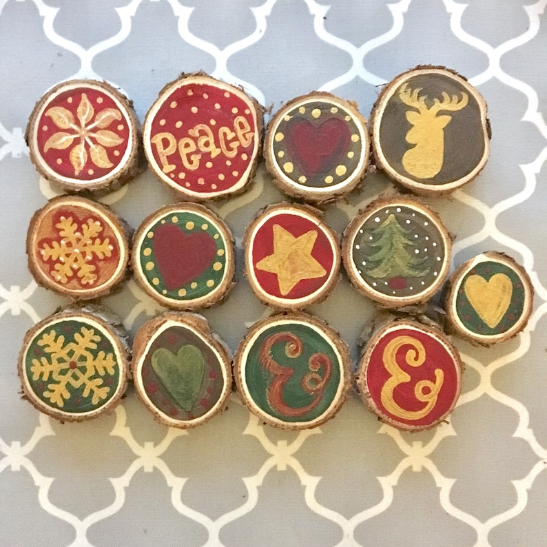 Tree Slice Christmas Refrigerator Etsy