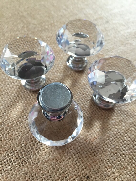 Crystal crystal drawer knob office decor Etsy