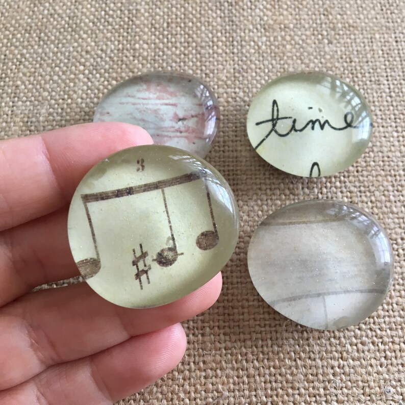 Music glass stone pebble Etsy