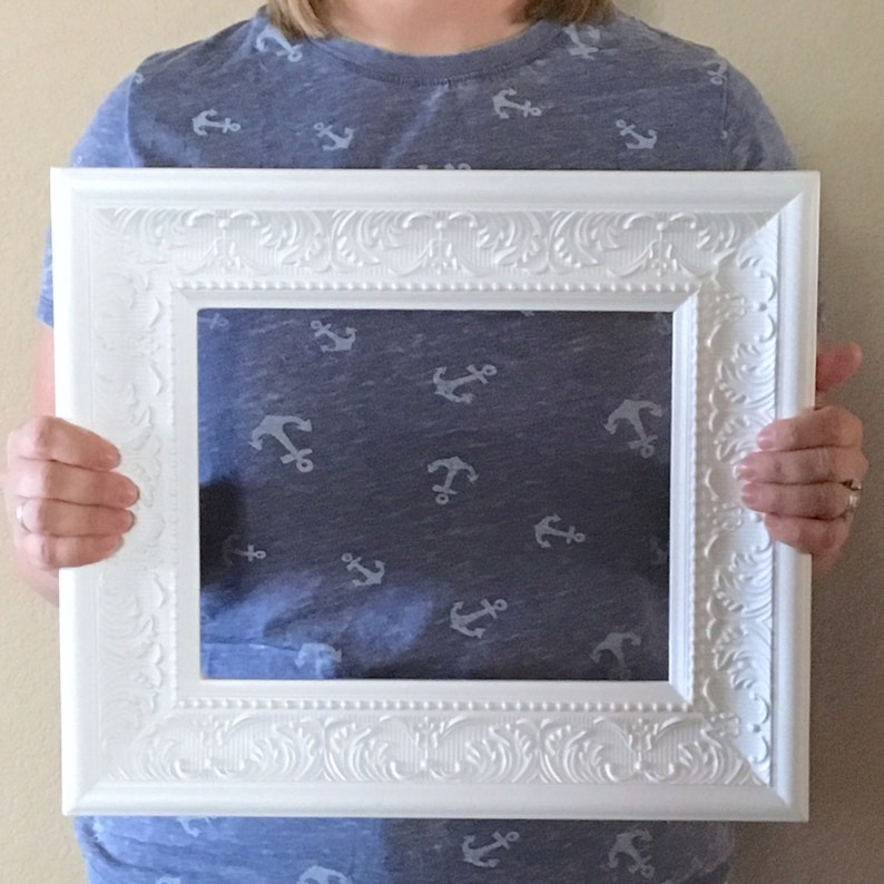 Memo Board 8x10 White Ornate Frame Board Etsy