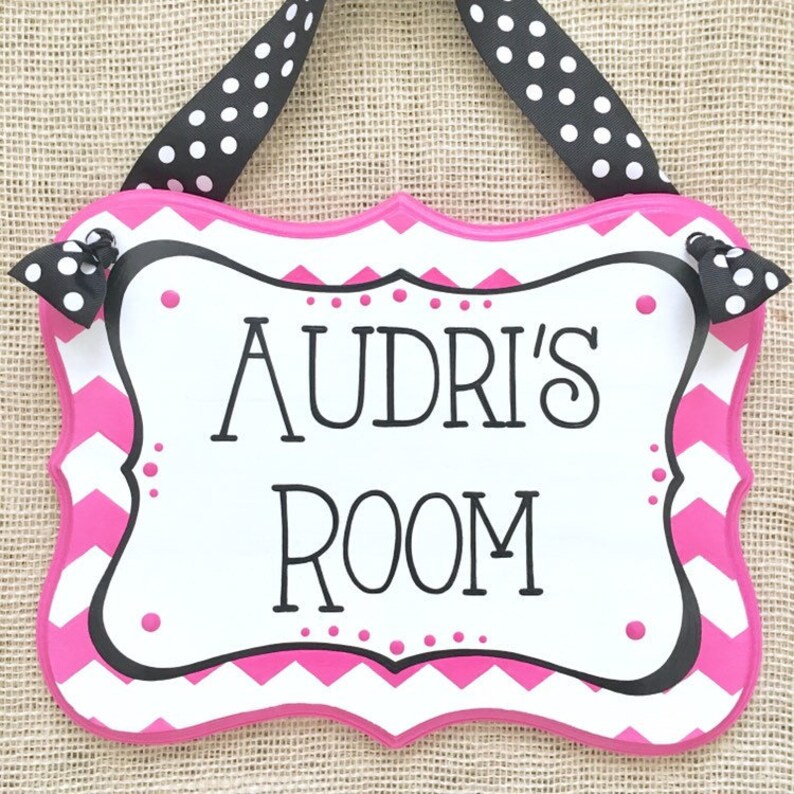 Custom bedroom name sign dorm room sign playroom sign Etsy