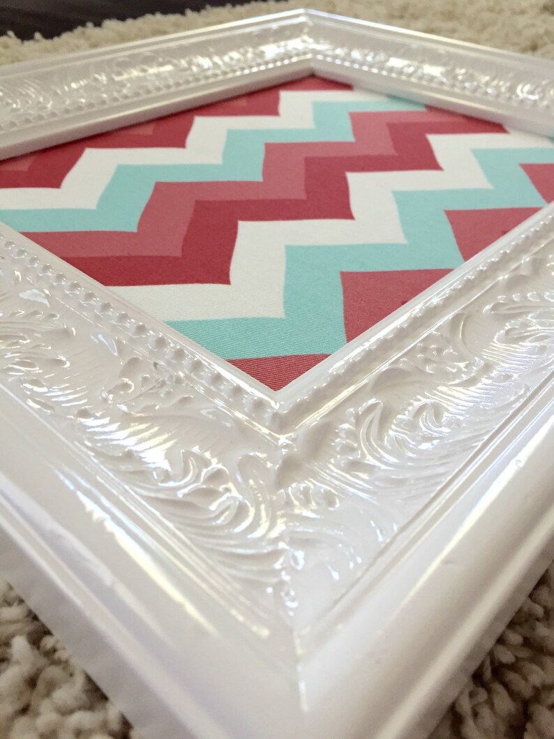 Memo Board 8x10 White Ornate Frame Board Etsy