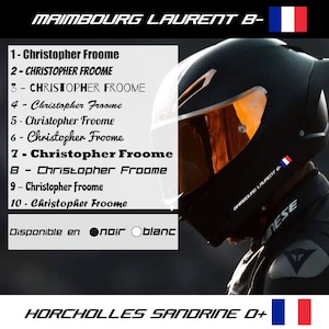 WWRFHLM240 Casque réfléchissant Stripe Décalcomanie / Autocollants Options  de couleur disponibles Durable contre leau M. Sticker Douanes -  France