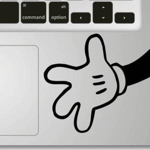 Hands Cartoon par i-Sticker: Stickers autocollant MacBook Pro Air décoration ordinateur portable Mac Apple