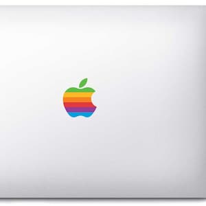 Adesivi con logo Apple a colori vecchia scuola per MacBook Pro Air iMac