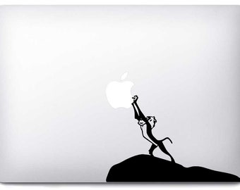 Aufkleber für Monkey Lion MacBook Pro Air – Hergestellt in FRANKREICH – Versand am selben Tag – iSticker