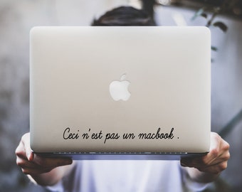 Stickers Dit is geen MacBook voor MacBook Pro Air - Made in FRANCE - Same Day Shipping - iSticker