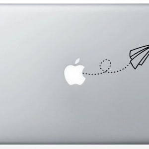 Origami plane to MacBook stickers image 1