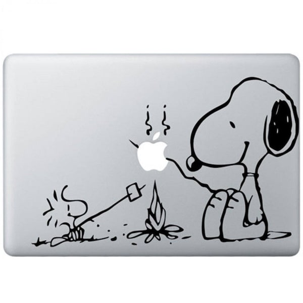 BBQ Fire Cartoon par i-Sticker : Stickers autocollant MacBook Pro Air décoration ordinateur portable Mac Apple