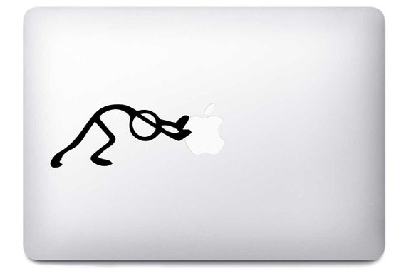 Stickers for Stickman Push Apple MacBook Pro Air Made in FRANCE Same-day  Shipping Isticker 