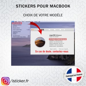 Stickers Lamp for MacBook Pro Air Made in France Express delivery image 7