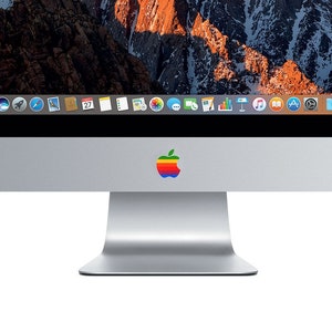 Aufkleber mit Apple-Logo in Old-School-Farbe für MacBook Pro Air iMac Bild 5
