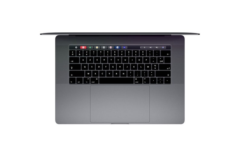 QWERTY AZERTY-Konvertierungsaufkleber MacBook Pro und Air Verwandeln Sie Ihre QWERTZ-Tastatur mit einem Aufkleber in AZERTY Bild 2