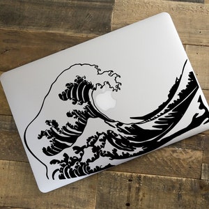 Hokusai Wave by i-Sticker: Stickers stickers MacBook Pro Air laptop decoration Apple Mac image 3