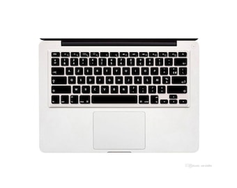 Sticker conversion QWERTY -> AZERTY MacBook Pro et Air - Transformer son clavier qwerty en azerty avec un stickers