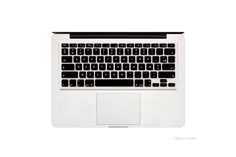 QWERTY AZERTY-Konvertierungsaufkleber MacBook Pro und Air Verwandeln Sie Ihre QWERTZ-Tastatur mit einem Aufkleber in AZERTY Bild 1