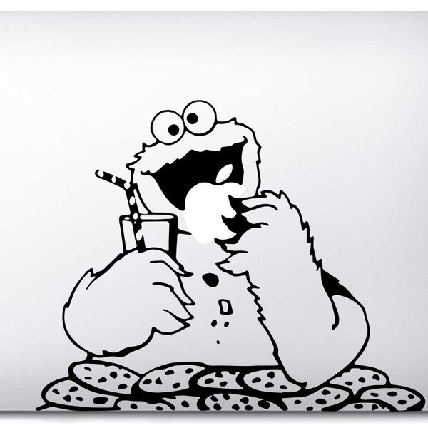 Aufkleber für Cookie Cartoon MacBook Pro Air – Hergestellt in FRANKREICH – Versand am selben Tag – iSticker