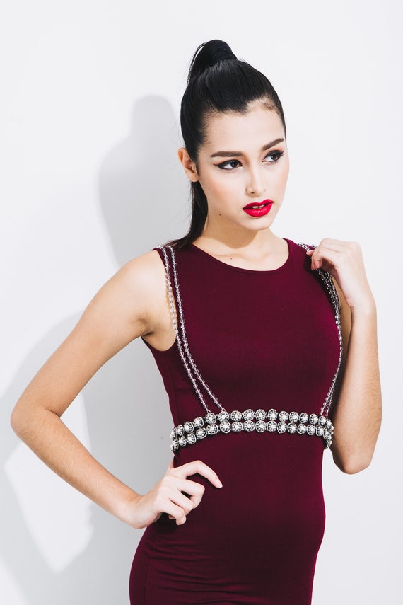 Silver Crystal Jewellery Belt Suspenders W/ White Freshwater Pearls,  BOYFRIEND SUSPENDERS Luxe Pearl Dress Belt, Pearl Beaded Suspenders - Etsy