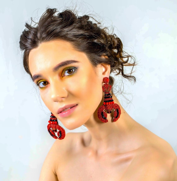 Big 2024 red earrings