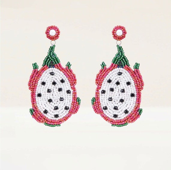 Dragon fruit best sale earrings