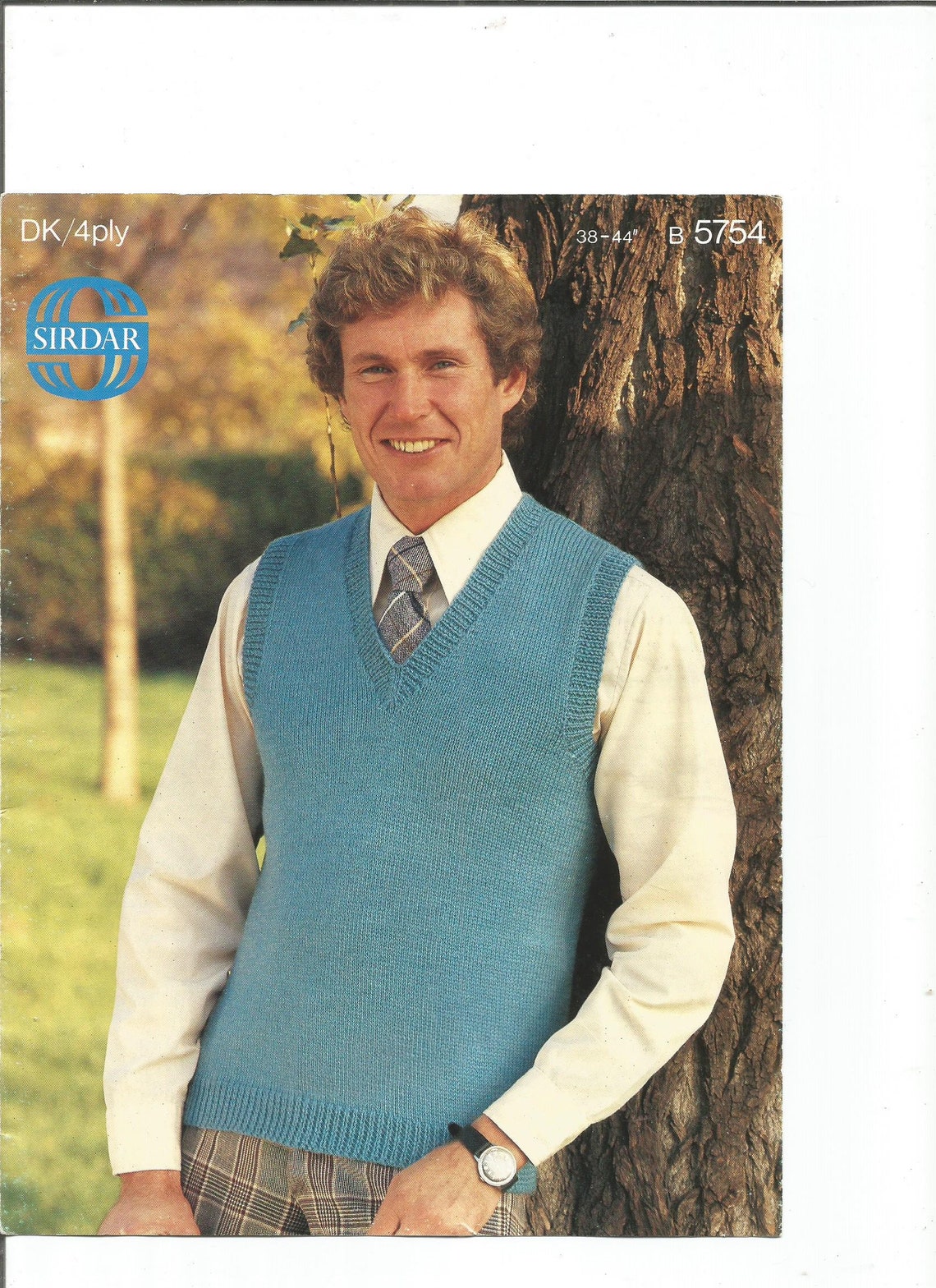 Vintage Mens Tank Top Sweater Knitting Pattern PDF Digital | Etsy