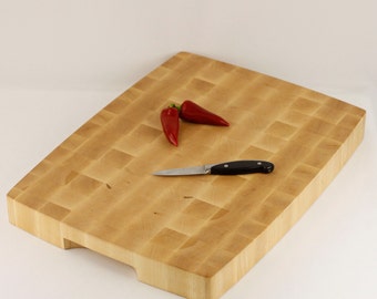 Maple Cutting Board, End Grain Wood Cutting Board, Butcher Block, Chopping Block.  Rectangular 15x20x2 Inches