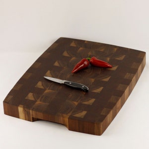 Walnut Cutting Board, End Grain Wood Cutting Board, Butcher Block, Chopping Block.  Rectangular 15x20x2 Inches