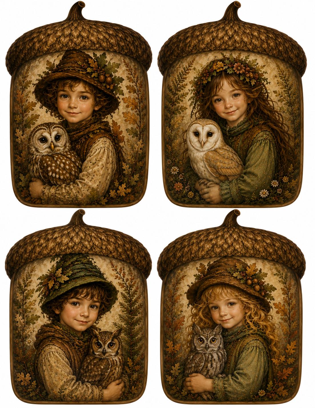 Woodland Owl Tags Printable